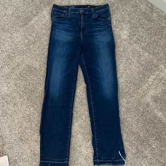 AG The Isabelle High-Rise Straight Crop Denim - Picture 1 of 4